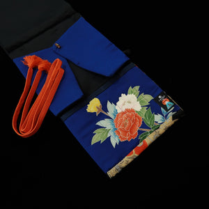 Fujishika Estojo Enrolável para Facas Estampa de Quimono Hyakka Ryouran (97,5×27 cm)