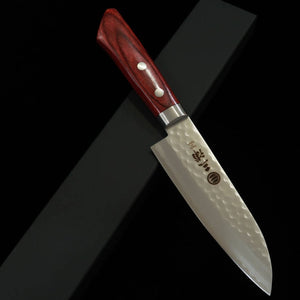 MIURA Small Santoku, VG-1, Hammered (140mm)