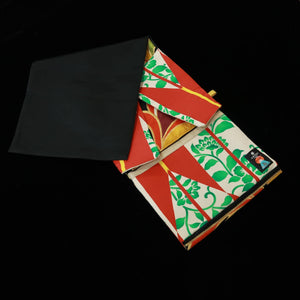 FUJISHIKA Porta-facas tipo rolo estampa de quimono “Dragões voando e fênix dançando” (91,5×29,5cm)