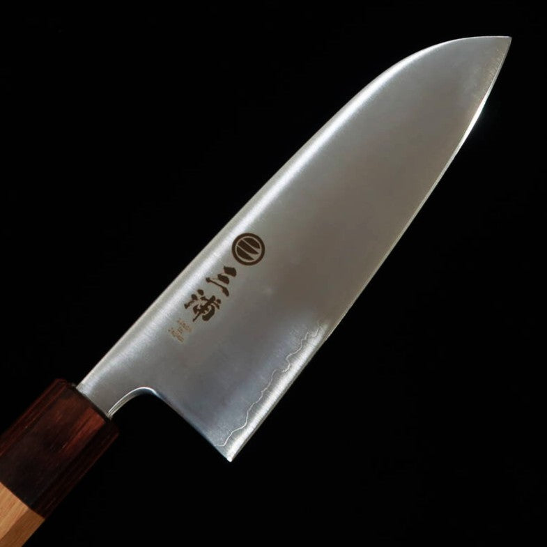 Miura MIURA Santoku Aogami Super Polido Cabo Octogonal de Zelkova (165mm)
