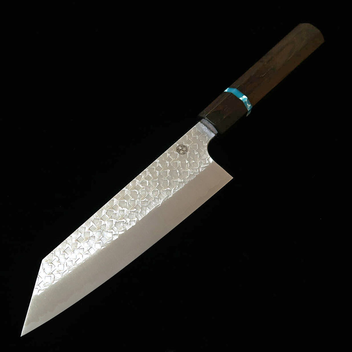 Miura MIURA bunka SG2 martelado, cabo octogonal em ébano com turquesa (165 mm)