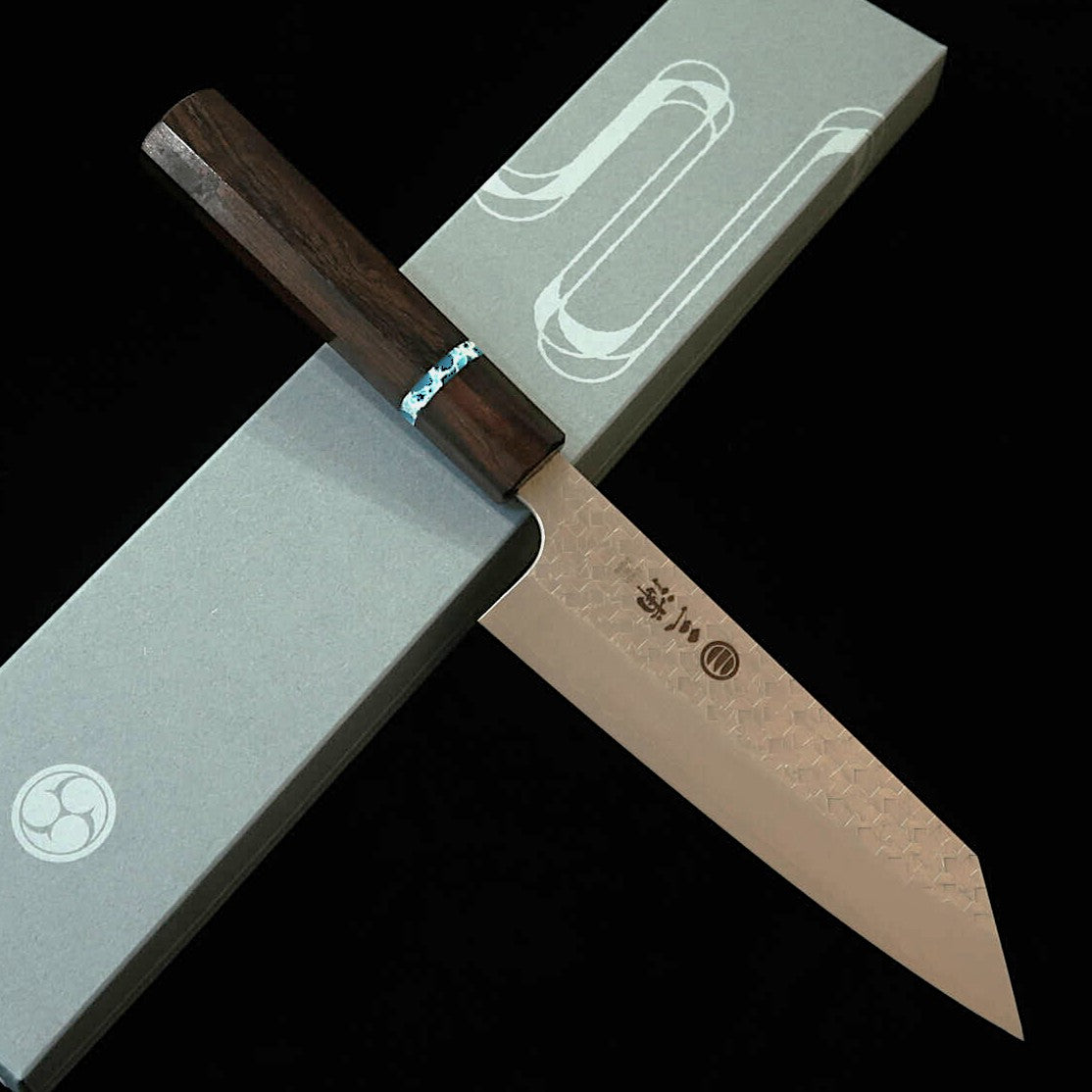 三浦MIURA 文化 SG2 鎚目 黒檀ターコイズ八角柄（165mm）