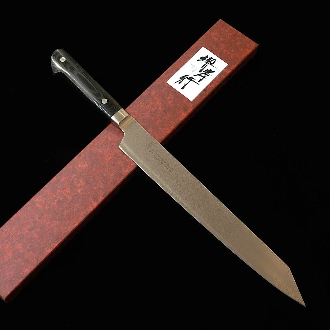 堺孝行 SAKAI TAKAYUKI　剣型柳刃 コアレス マイカルタハンドル（260ｍｍ）