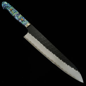 Nigara Cutlery NIGARA Gyuto SG2 Kurouchi Tsuchime Cabo de madrepérola (210/240mm)