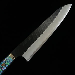 Nigara Cutlery NIGARA Gyuto SG2 Kurouchi Tsuchime Cabo de madrepérola (210/240mm)
