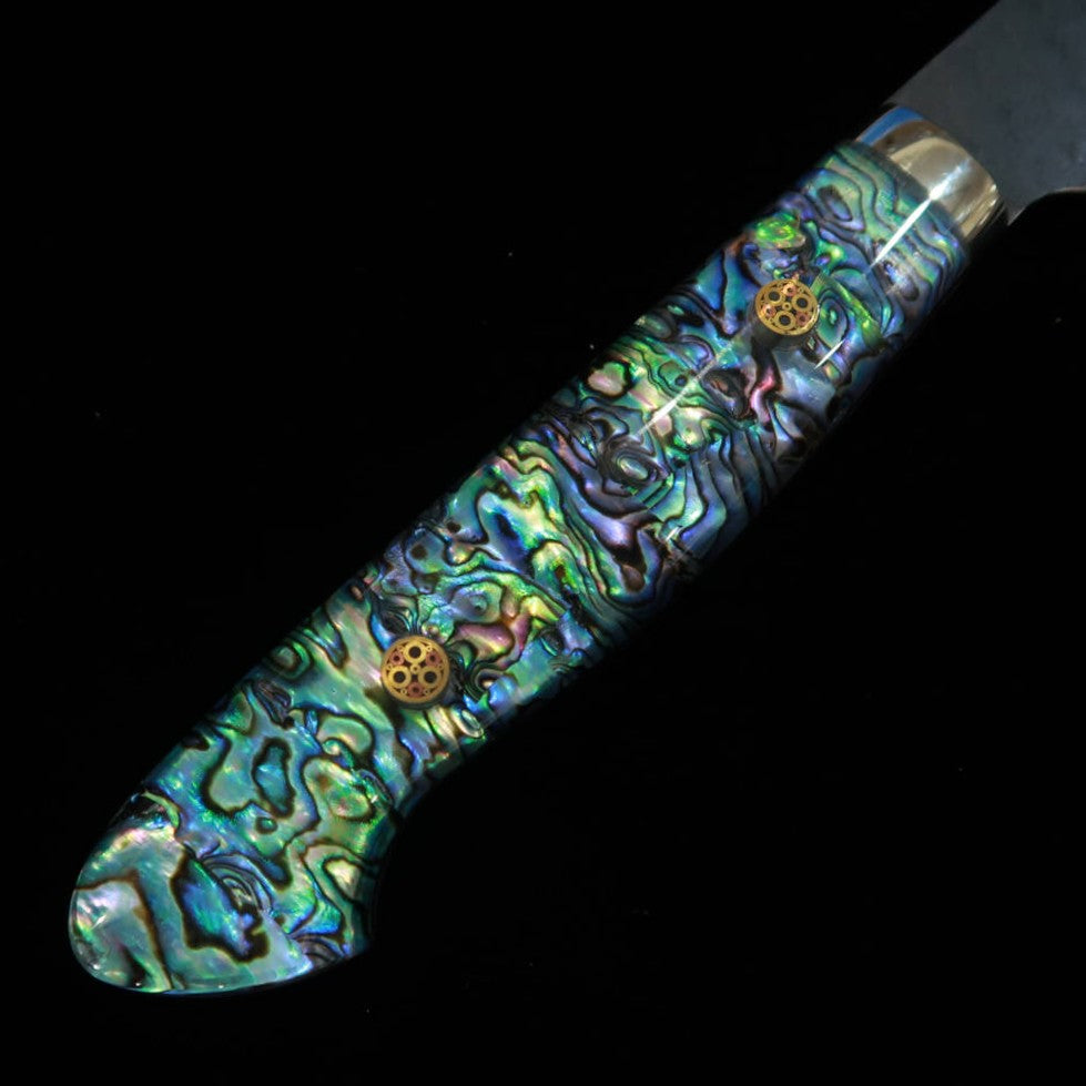 Nigara Cutlery NIGARA Gyuto SG2 Kurouchi Tsuchime Cabo de madrepérola (210/240mm)