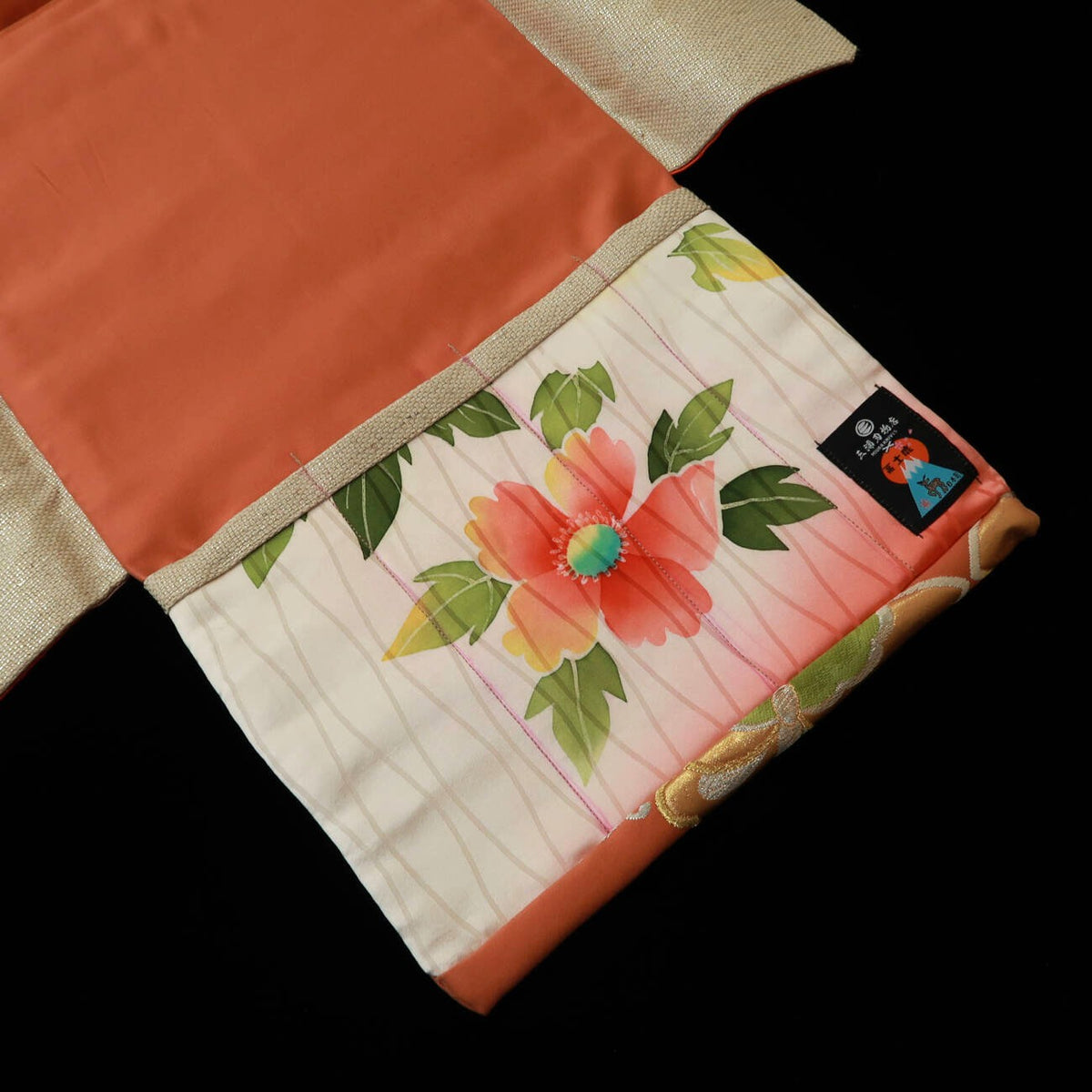 Fujishika rolo para facas, estampa de quimono, suntuoso e elegante (94×30,5 cm)