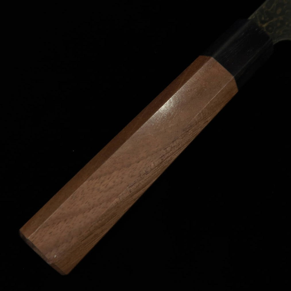 KAGEKIYO ZA-18 Damascus noir Gyuto Manche octogonal en noyer (210 mm / 240 mm)
