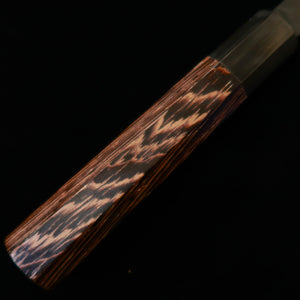 NIGARA Futakara Hamono – Kiritsuke Petty SG2 martelada, acabamento negro forjado, cabo octogonal em wengué (150 mm)
