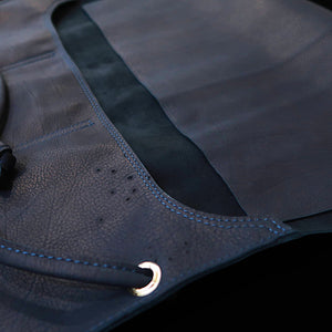 YOKU leatherworks Leather Knife Roll – Navy (Soft)