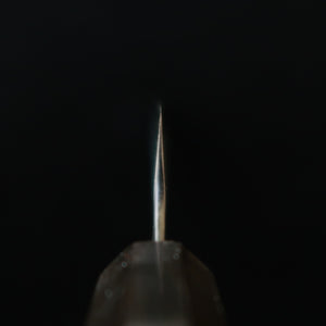 NIGARA Futakara Hamono – Kiritsuke Petty SG2 martelada, acabamento negro forjado, cabo octogonal em wengué (150 mm)