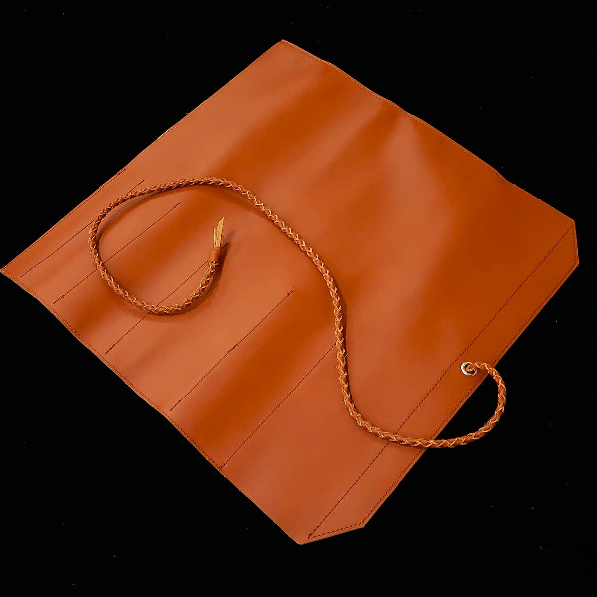YOKU leatherworks Leather Knife Roll, Brown
