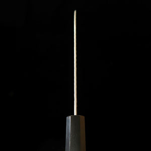 二唐刃物鍛造所 NIGARA SG2 磨き槌目 三徳 チーク八角柄 (180mm)