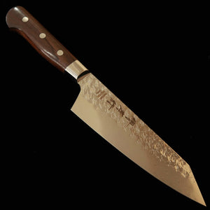 SAKAI TAKAYUKI Kensaki Santoku, SG2 Hammered Damascus with Rosewood Handle (160mm)