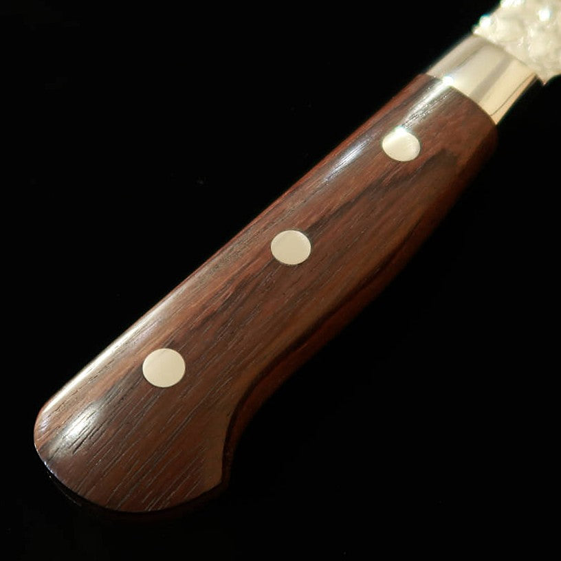 SAKAI TAKAYUKI Sakai Takayuki Santoku tipo espada SG2 Martillado Damasco Mango de palisandro (160 mm)