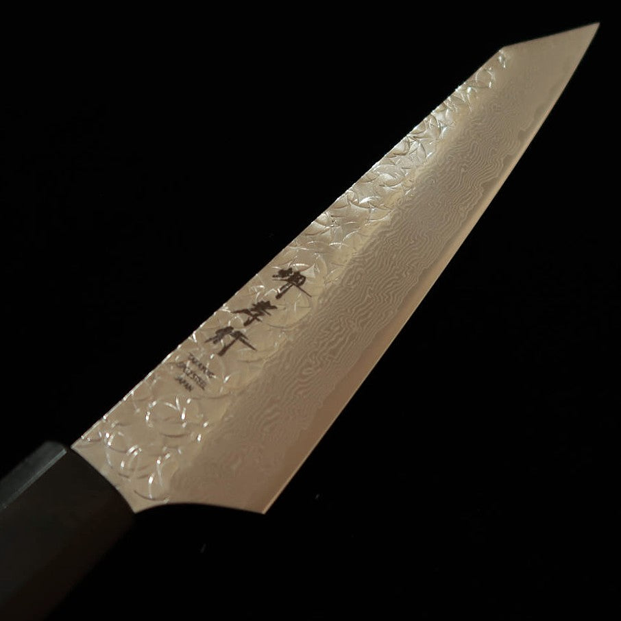 Sakai Takayuki SAKAI TAKAYUKI Petty tipo espada japonesa SG2 martilleado, Damasco, mango octogonal de palisandro (150 mm)