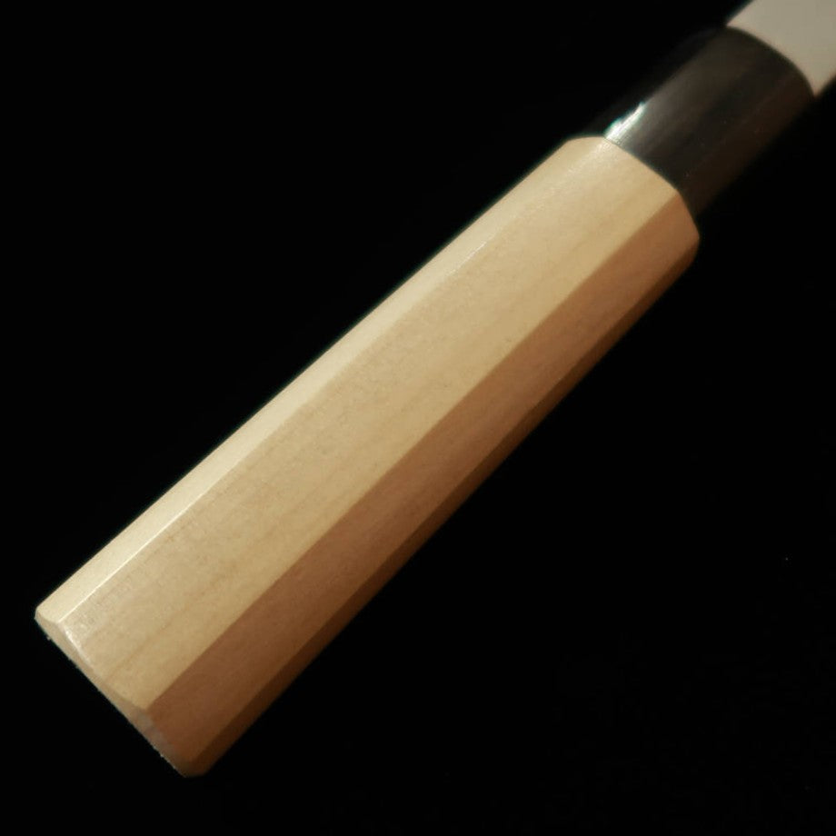 堺菊守 SAKAI KIKUMORI 菊月 渦 三徳 青紙一号 ダマスカス 朴八角柄 (180mm)