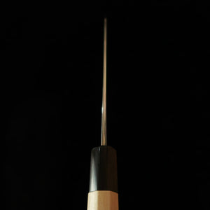 堺菊守 SAKAI KIKUMORI 菊月 渦 三徳 青紙一号 ダマスカス 朴八角柄 (180mm)