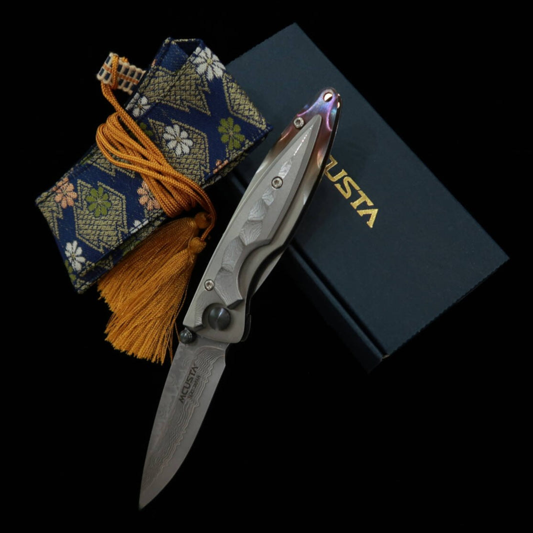 MCUSTA Shinra Série Kasumi VG-10 Damasco MC-0031D (71mm)