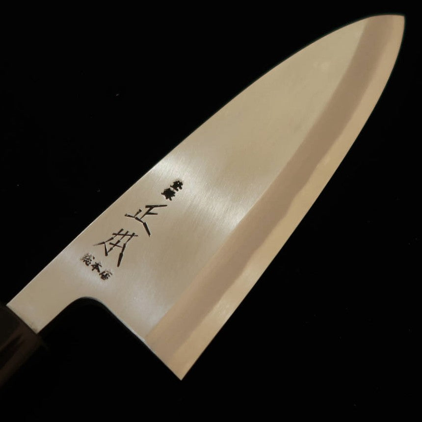 Deba Masamoto Sohonten Shirogami nº 2 cabo em madeira de magnólia (150-210mm)