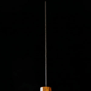 HADO Gyuto, Okina-ryu series, Super Blue Stainless Clad, Black-Stained, Pear-Skin Finish with Black Oak Handle (240mm)