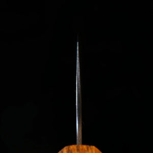 HADO Gyuto, Okina-ryu series, Super Blue Stainless Clad, Black-Stained, Pear-Skin Finish with Black Oak Handle (240mm)