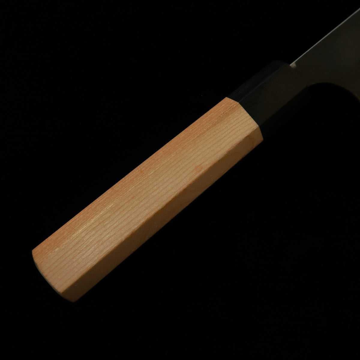 Masakage MASAKAGE Koishi Nakiri Aogami Super martelado, preto forjado, cabo em cerejeira americana (165 mm)
