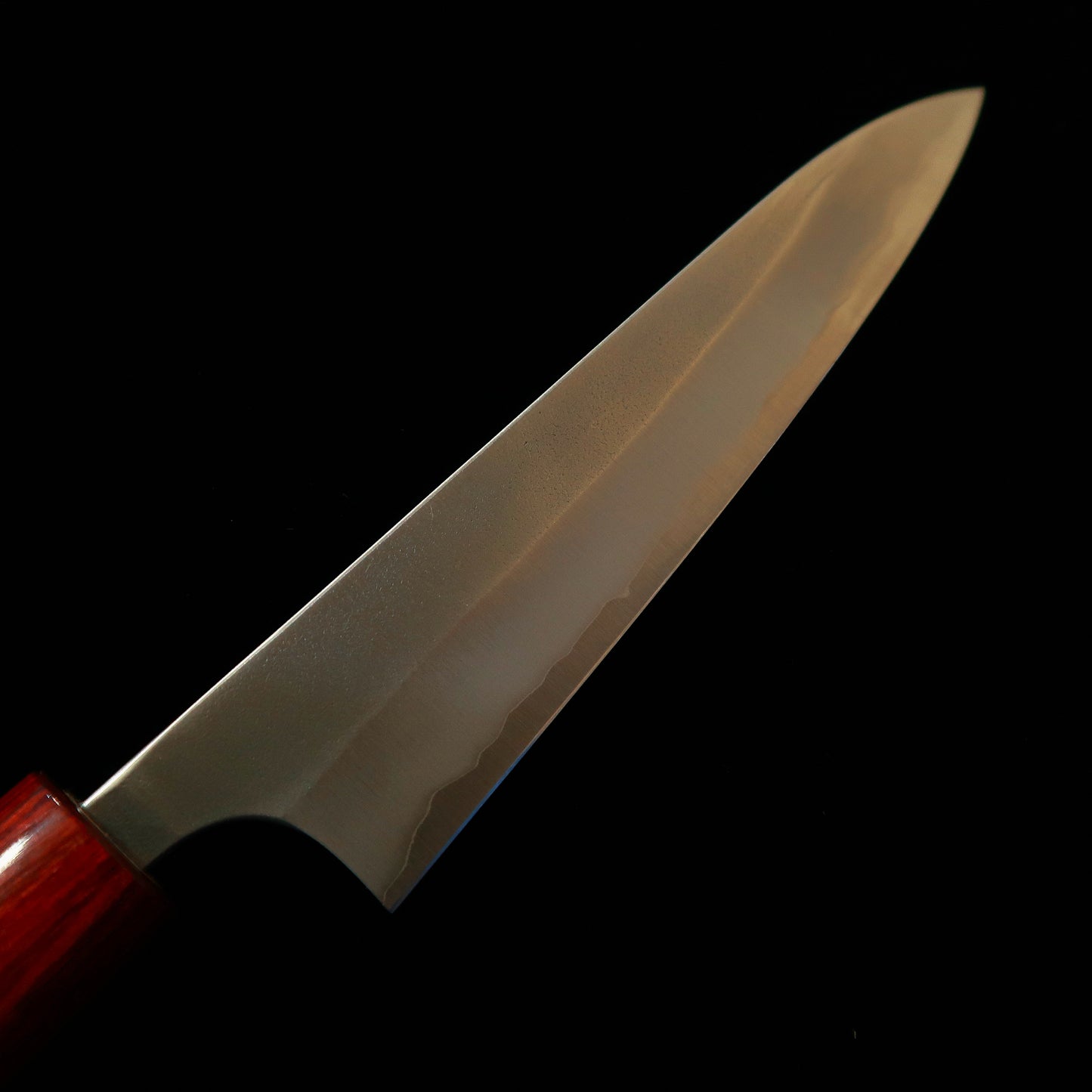 Petty MASAKAGE Snow Shirogami No. 2, Nashiji finish, with rounded magnolia handle (150mm)