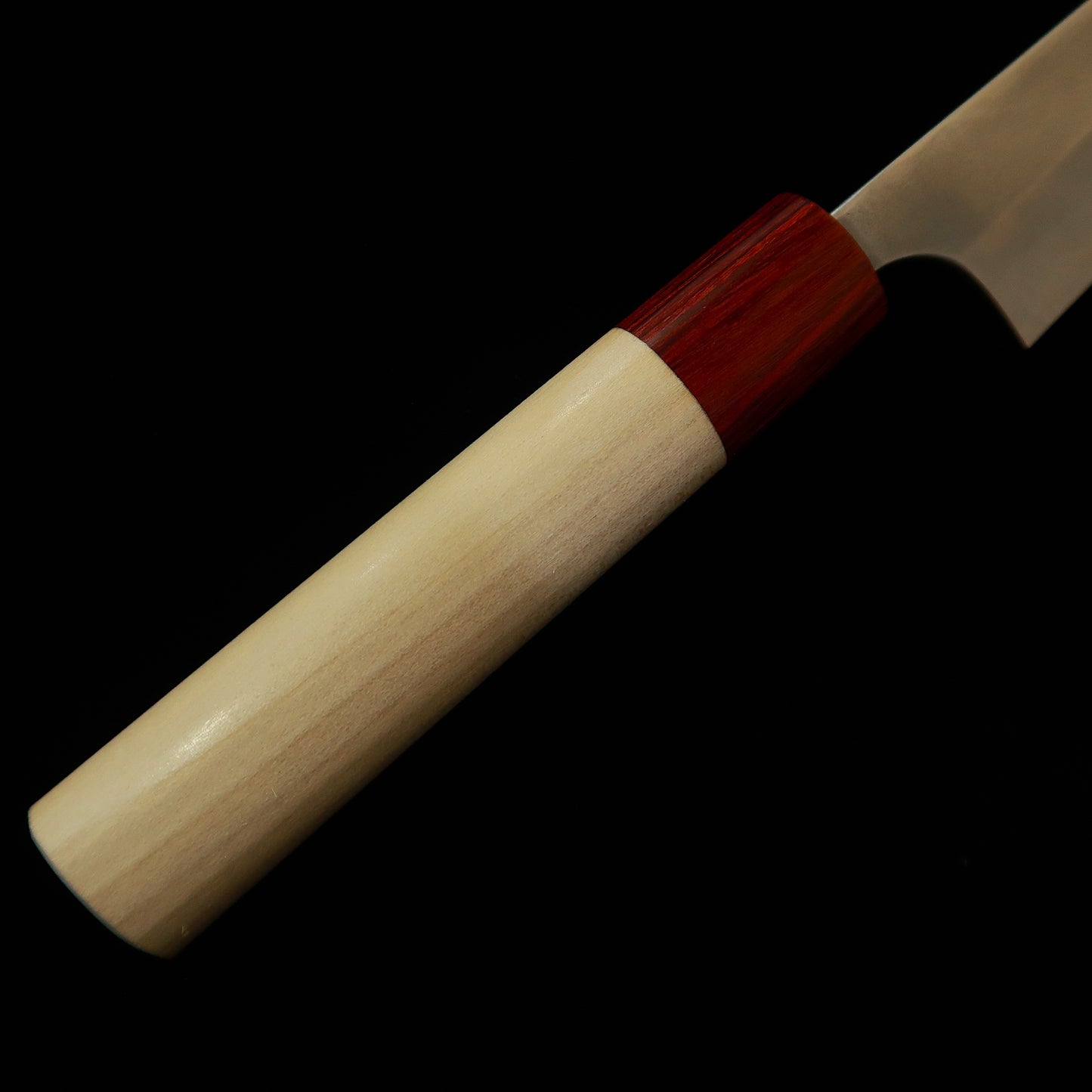 Petty MASAKAGE Snow Shirogami No. 2, Nashiji finish, with rounded magnolia handle (150mm)