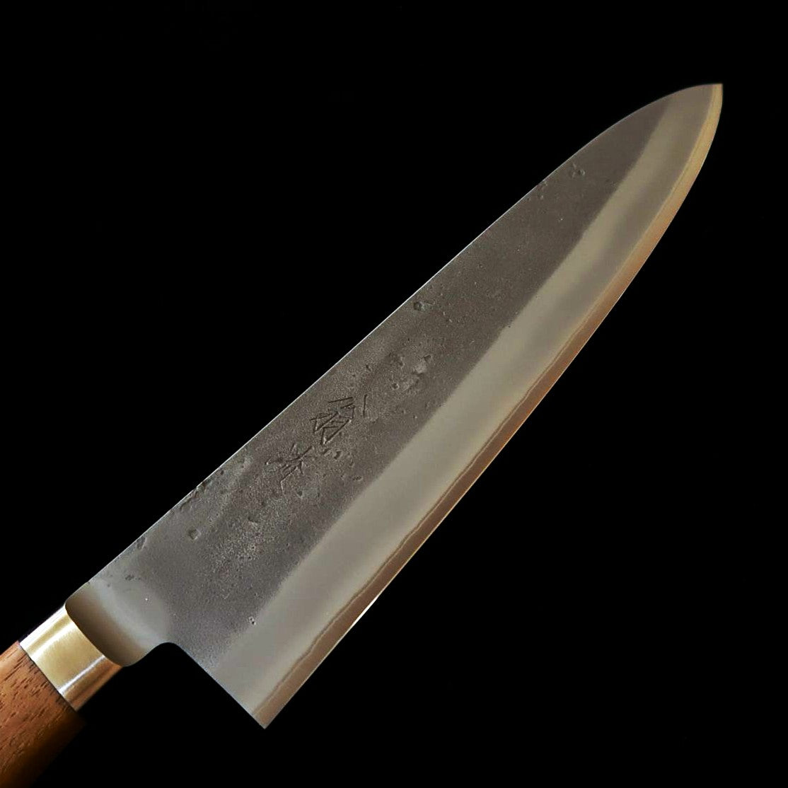 刃道 HADO 翁流  青紙 梨地 胡桃柄 牛刀 (210mm)