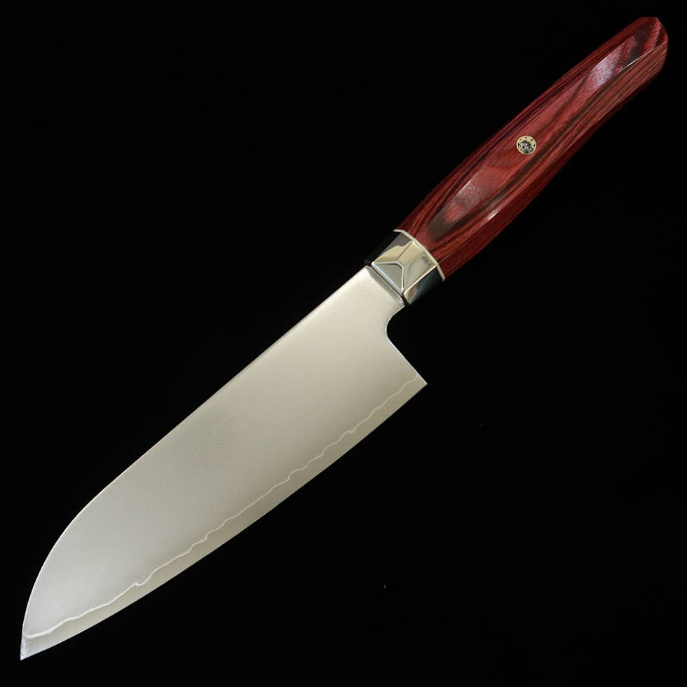 【Nuevo estándar】ZANMAI MCUSTA Revolution 3 Rojo Santoku pequeño (150mm)
