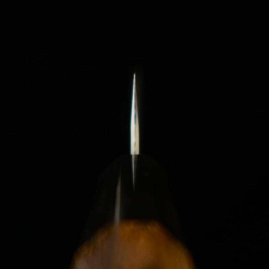 Nigara Hamono Forging NIGARA Aogami Super finition polie martelée Kirituke Petty manche en teck (95/150 mm)