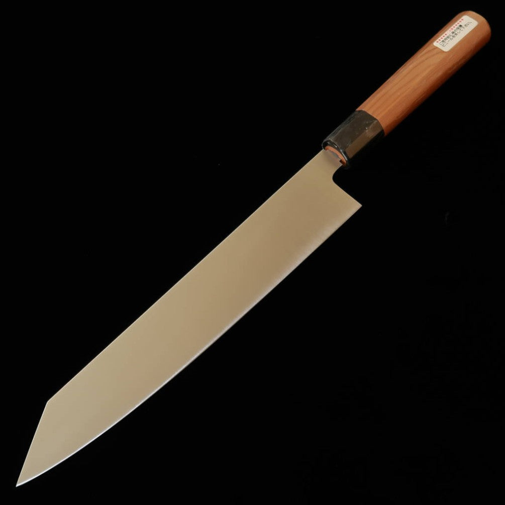 SUISIN 酔心 Kiritsuke INOX, hoja monobloque, mango de ichii hexagonal semi-redondo (270 mm)
