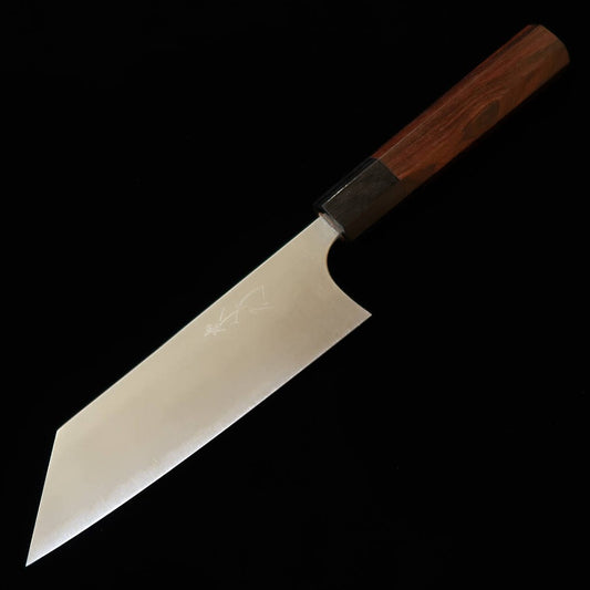 Faca Takayuki Shibata KOUTETSU Kobunka R2 Cabo Octogonal de Pau-Rosa (140mm)