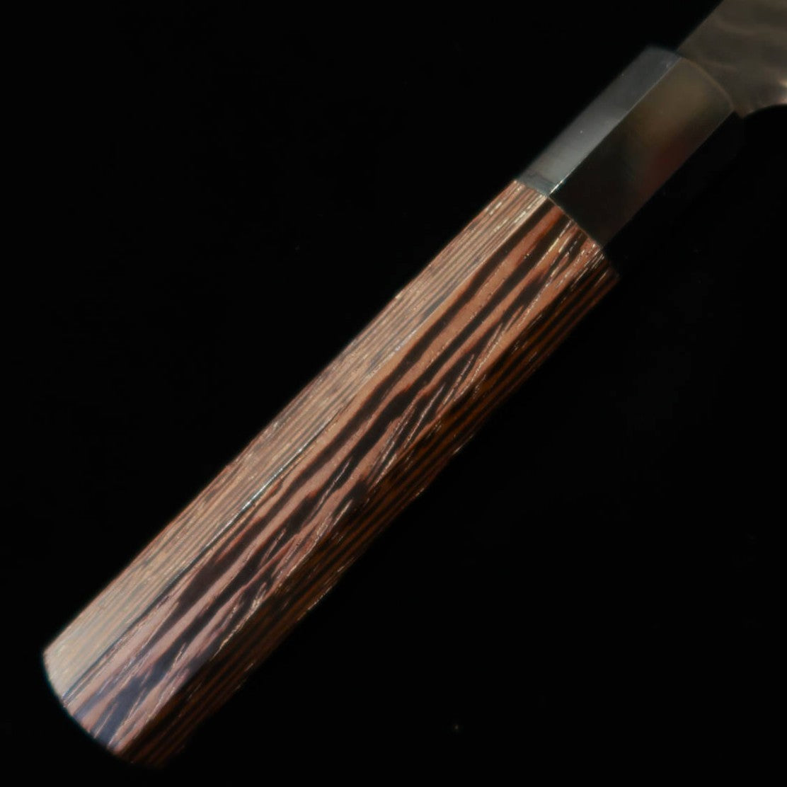 NIGARA Cutelaria Petty SG2 Tsuchime Kurouchi cabo octogonal de wenge (150mm)