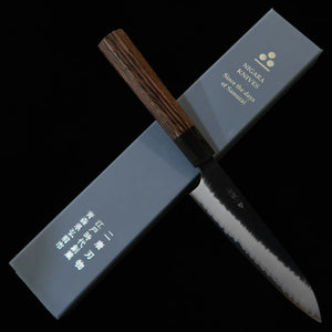 NIGARA Cutelaria Petty SG2 Tsuchime Kurouchi cabo octogonal de wenge (150mm)