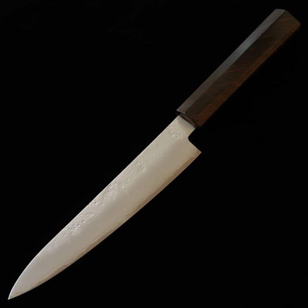SAKAITAKAYUKI Sakai Takayuki – Wa-Petty VG10, finition nashiji, manche octogonal monobloc en ébène (150 mm)