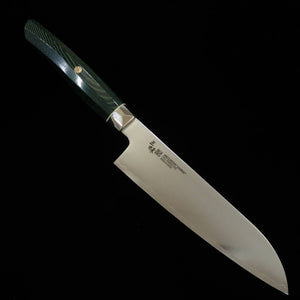 [New Standard] ZANMAI MCUSTA Santoku Revolution 3 Green (180mm)