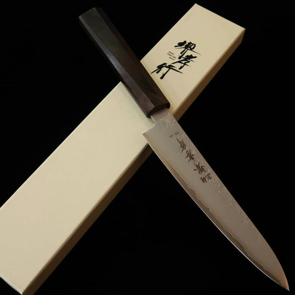 堺孝行 SAKAITAKAYUKI 和ペティ  VG10 梨地 黒檀一体型八角柄（150mm）