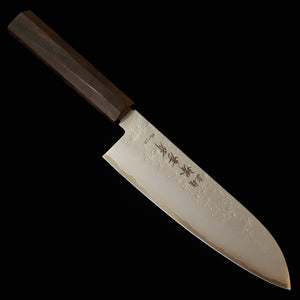 SAKAI TAKAYUKI Wa-Santoku, VG10 Nashiji with Integrated Ebony Octagonal Handle (170mm)