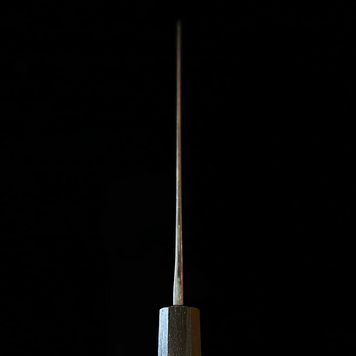 IKENAMI HAMONO Yanagiba, Shirogami No.1, Stainless Clad with Oak Handle Double-Edged (210mm)
