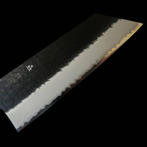 NITOU Cutlery Forge NIGARA Kiritsuke Nakiri SG2 Tsuchime Kurouchi Cabo Octogonal de Wenge (180 mm)