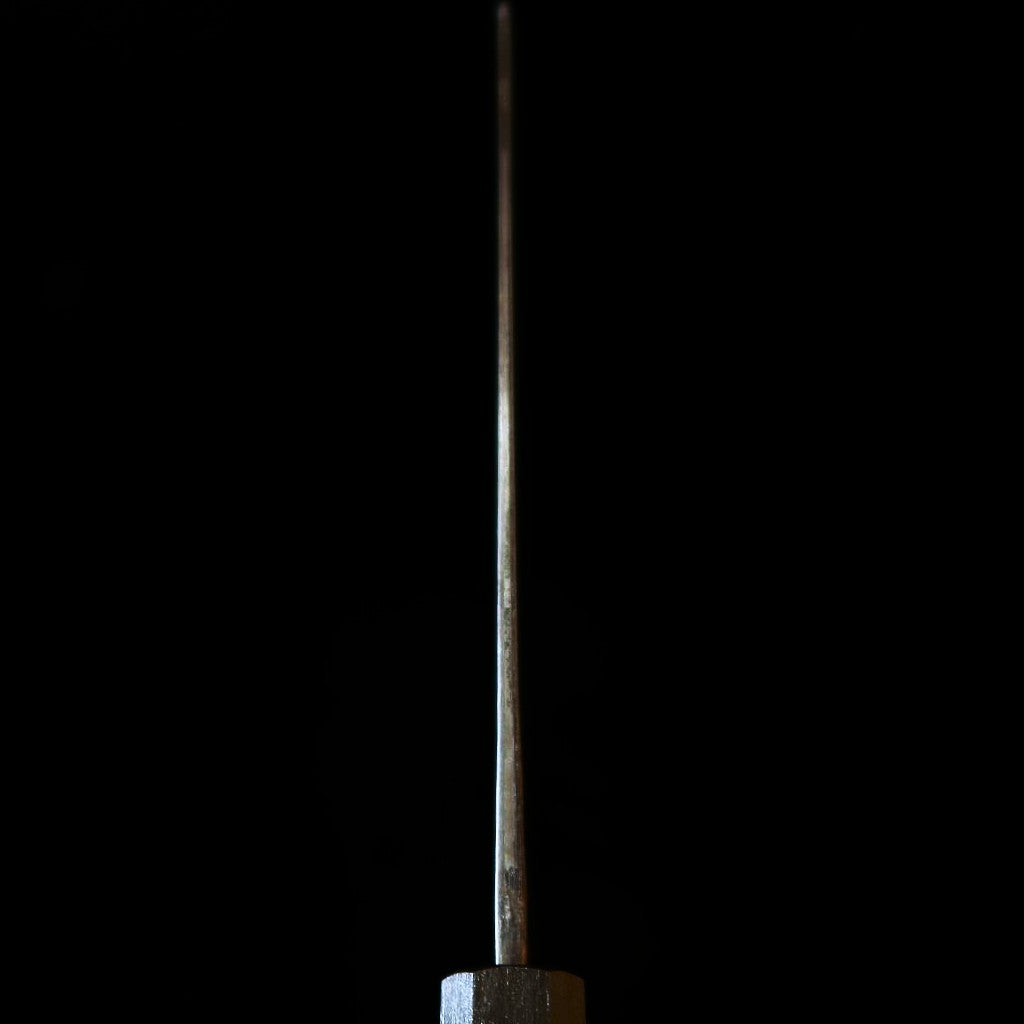 IKENAMI HAMONO Nakiri, Shirogami #1, Stainless Clad with Oak Handle (170mm)