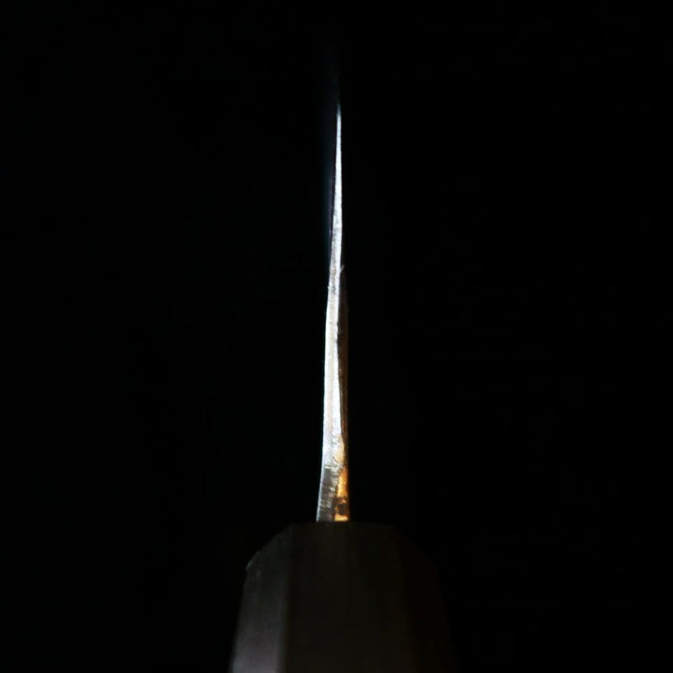 IKENAMI HAMONO Nakiri, Shirogami #1, Stainless Clad with Oak Handle (170mm)