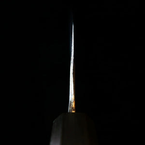 IKENAMI HAMONO Nakiri, Shirogami #1, Stainless Clad with Oak Handle (170mm)