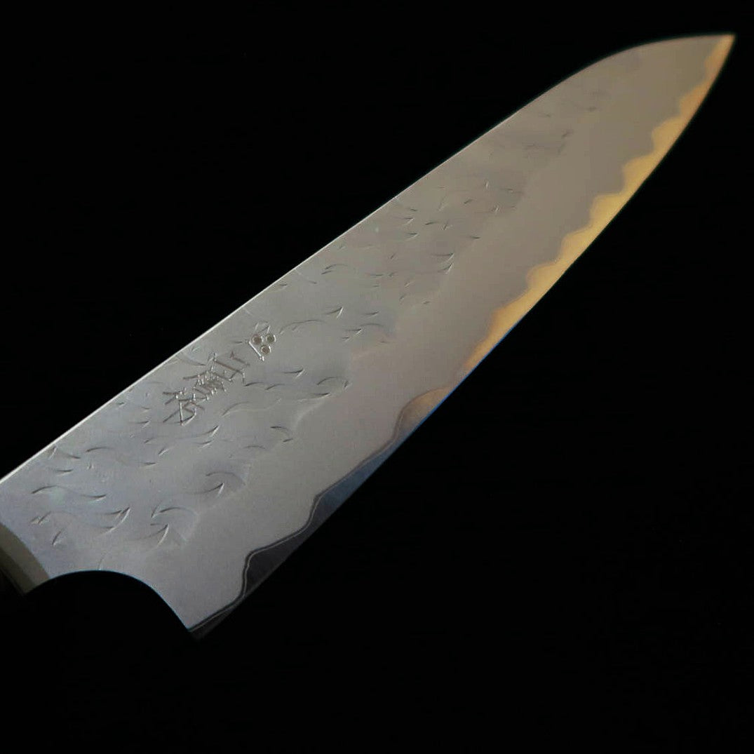 NIGARA Futatō Hamono Tanzojo Petty Aogami Super tsuchime cabo octogonal de wengué (150 mm)