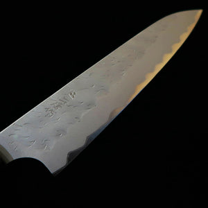 NIGARA Futatō Hamono Tanzojo Petty Aogami Super tsuchime cabo octogonal de wengué (150 mm)
