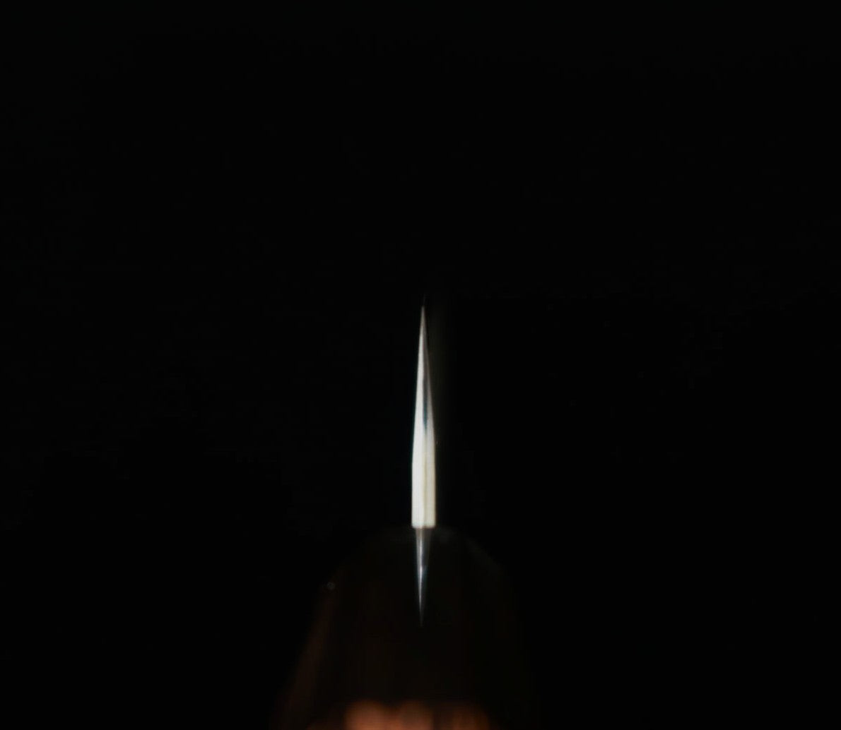 NIGARA Futatō Hamono Tanzojo Petty Aogami Super tsuchime cabo octogonal de wengué (150 mm)