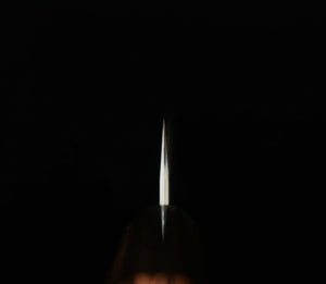 NIGARA Futatō Hamono Tanzojo Petty Aogami Super tsuchime cabo octogonal de wengué (150 mm)