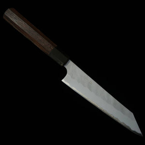 NITOU Cutelaria Forjada NIGARA Petty K-tip Aogami Super, acabamento martelado, cabo octogonal de wenge (150 mm)